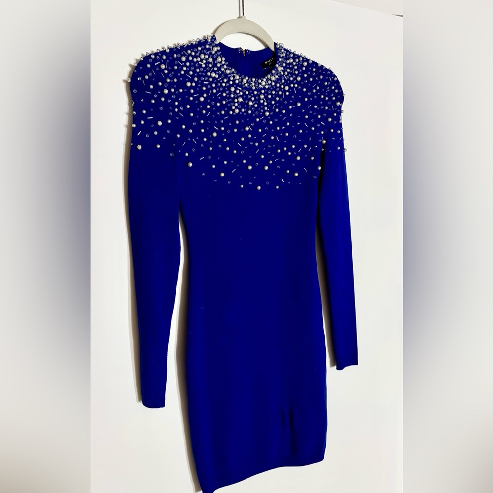 Marciano pearl diamond sweater dress blue - Picture 2 of 7